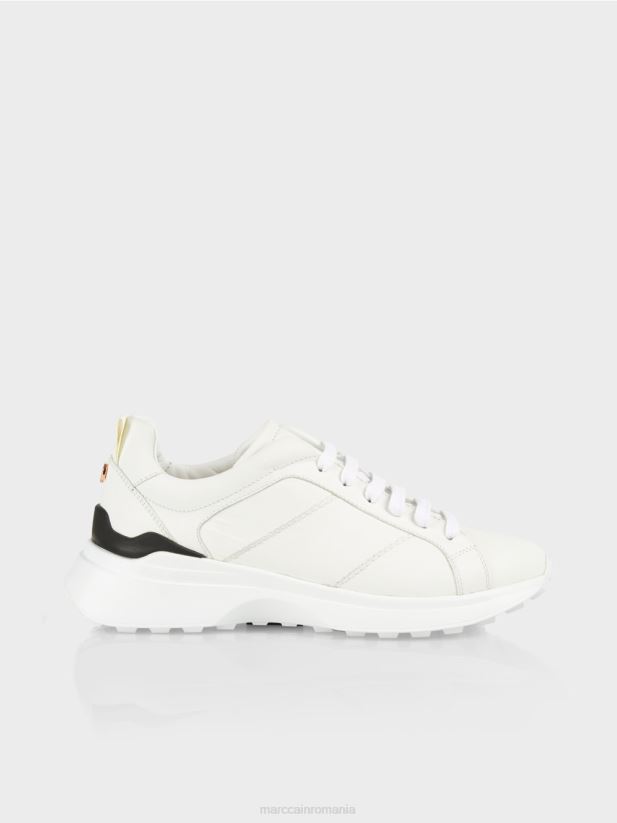 pantofi sport cu șireturi, cu detalii contrastante Marc Cain alb încălţăminte 4826HH1641