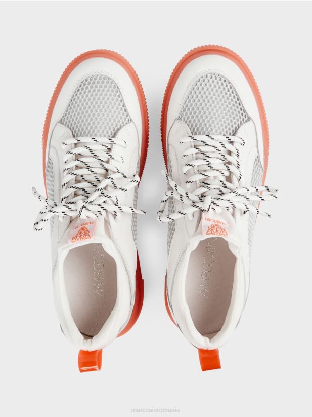 pantofi sport sport cu detaliu plasă Marc Cain teracotă ușoară încălţăminte 4826HH1619