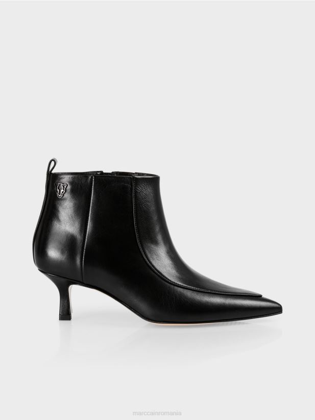 botine cu varf ascutit Marc Cain negru încălţăminte 4826HH1633