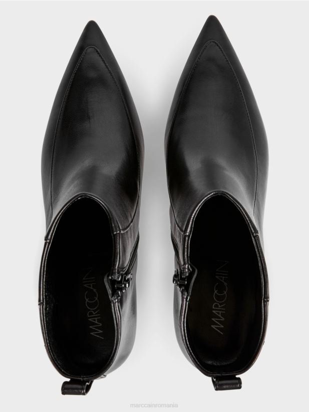 botine cu varf ascutit Marc Cain negru încălţăminte 4826HH1633