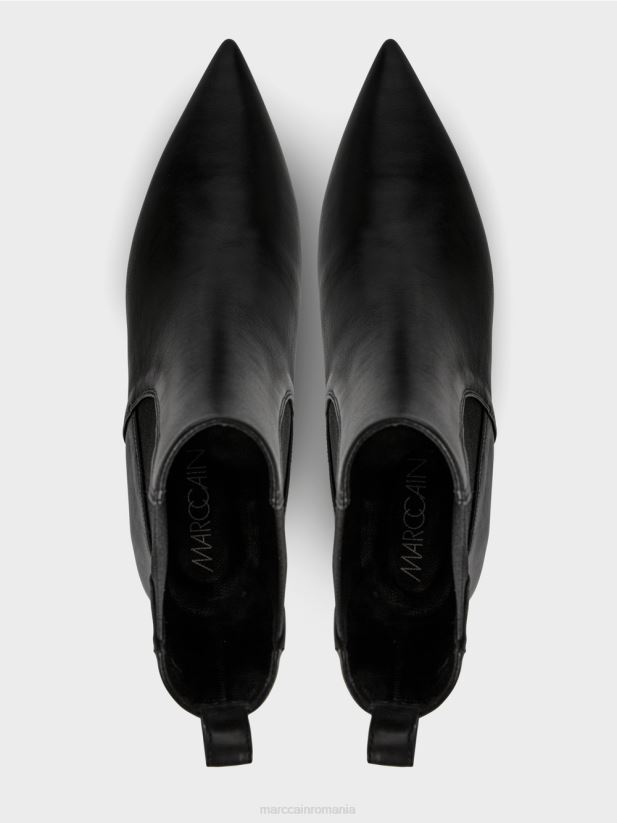 botine din dantelă cu inserție Marc Cain negru încălţăminte 4826HH1572