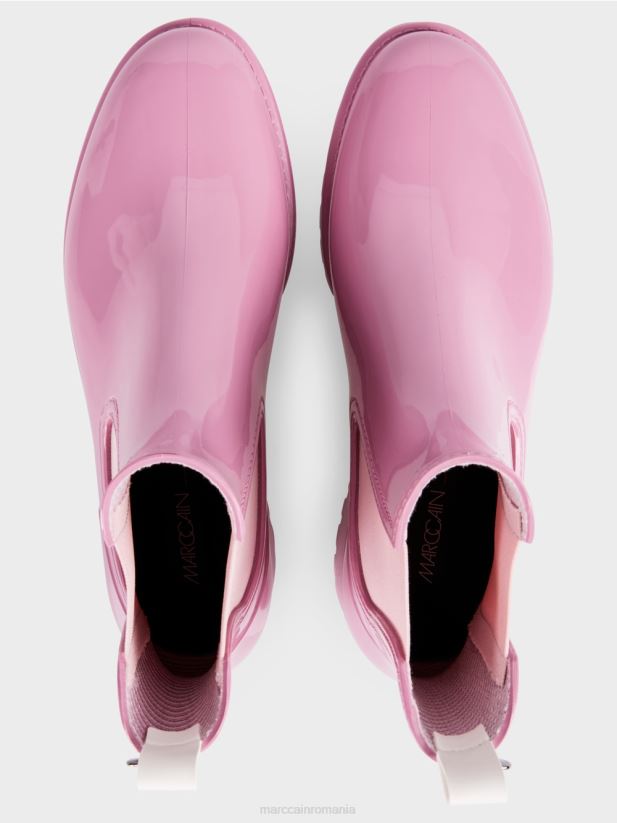 cizme chelsea din cauciuc cu talpa profil Marc Cain Luciu de buze încălţăminte 4826HH1646