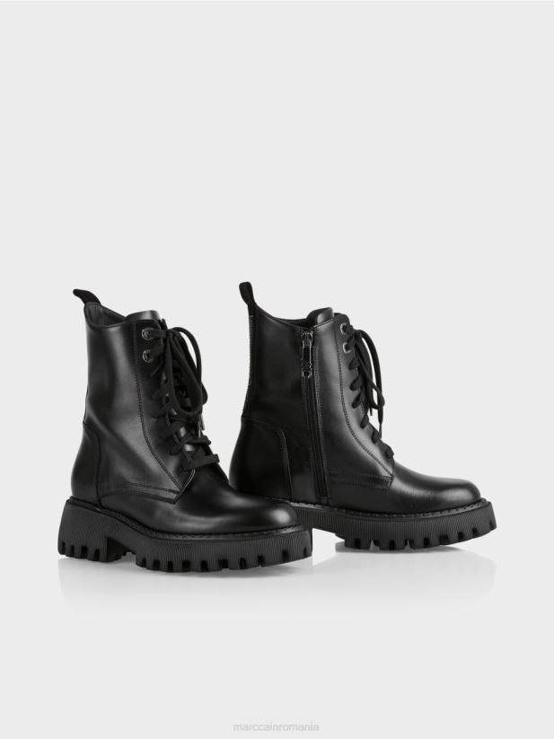 cizme robuste cu strasuri Marc Cain negru încălţăminte 4826HH1574