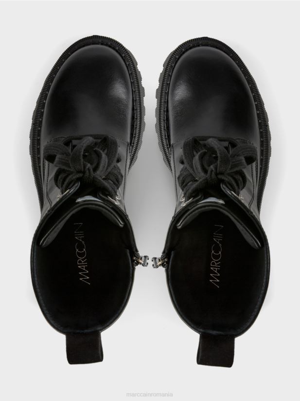 cizme robuste cu strasuri Marc Cain negru încălţăminte 4826HH1574