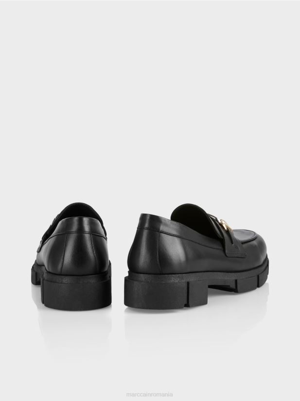 mocasini cu catarama decorativa Marc Cain negru încălţăminte 4826HH1584