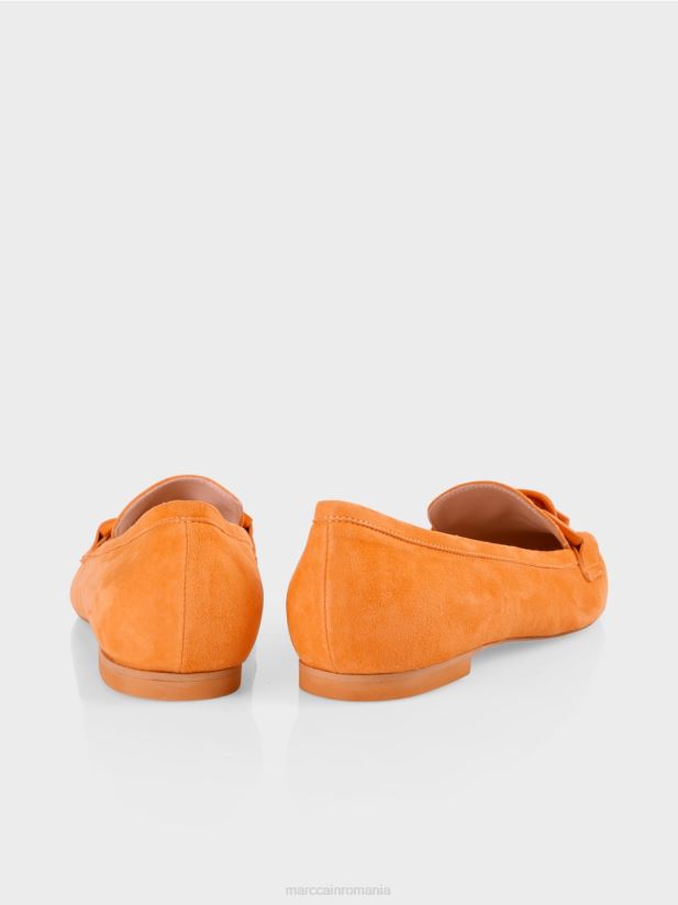 slip-on-uri cu lant decorativ Marc Cain portocaliu limpede încălţăminte 4826HH1649