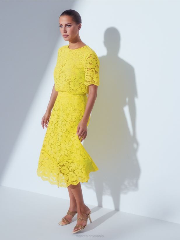 sandale elegante cu toc stiletto Marc Cain panna cotta încălţăminte 4826HH1612