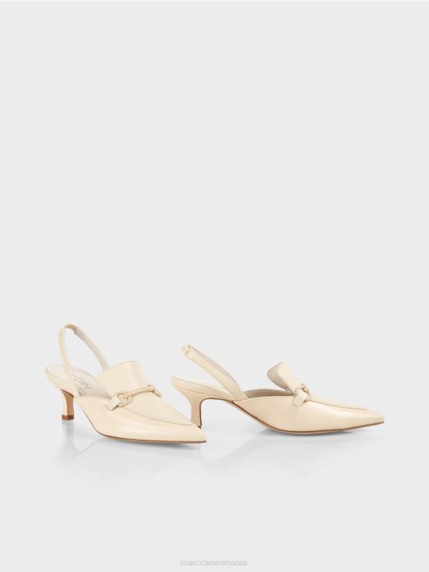 tocuri elegante Marc Cain cremă încălţăminte 4826HH1645