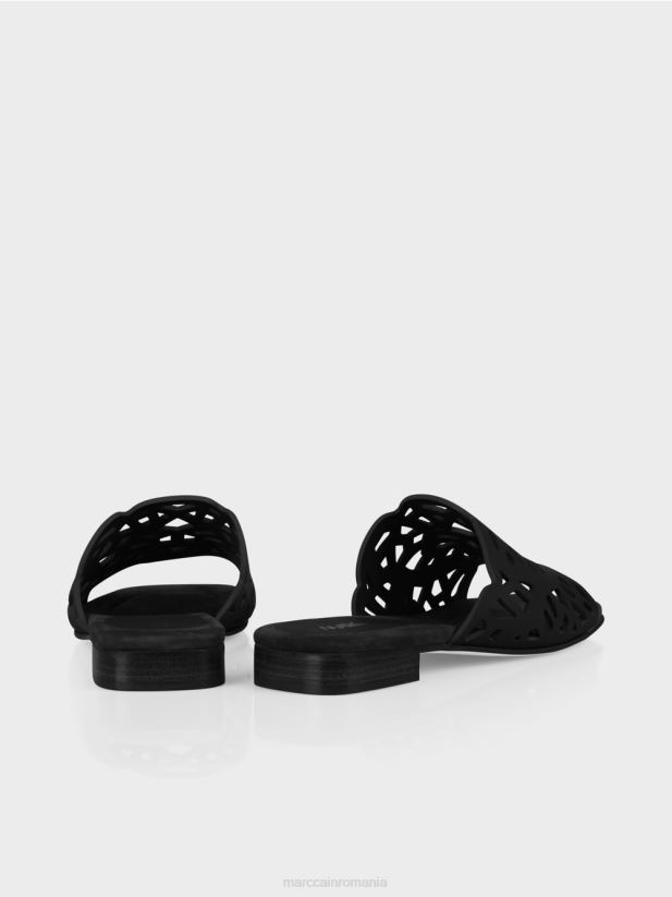 sandale aerisite cu decupaje Marc Cain negru încălţăminte 4826HH1599