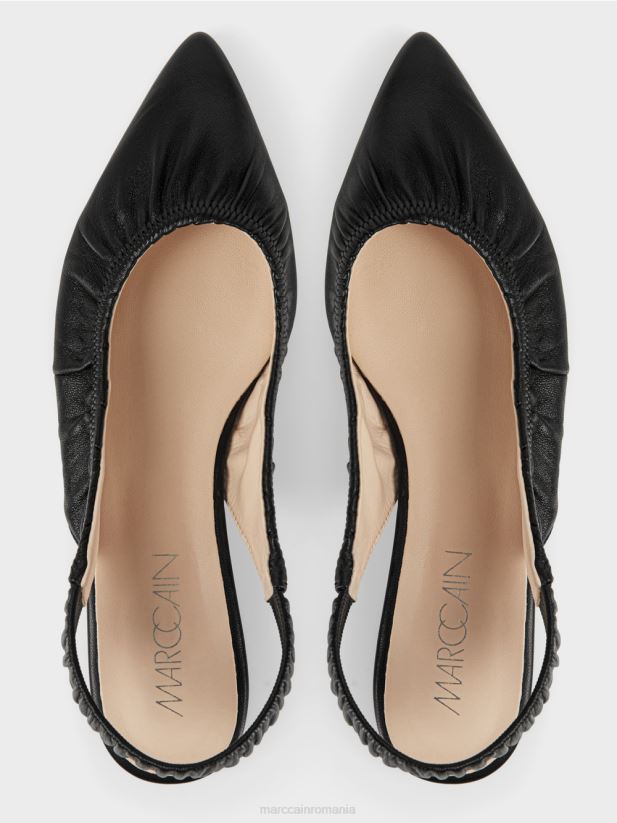 sandale cu bareta elastica Marc Cain negru încălţăminte 4826HH1635