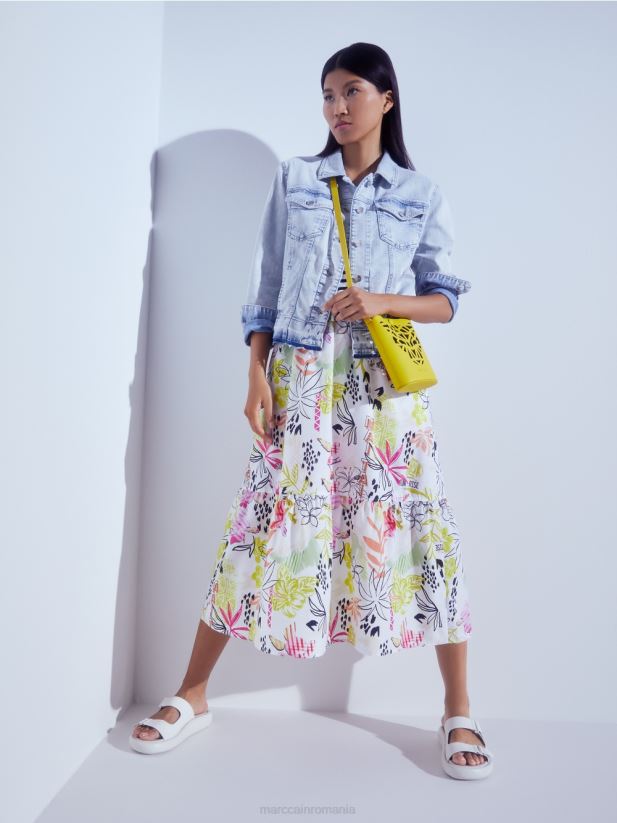 sandale cu talpa rotunda Marc Cain aproape alb încălţăminte 4826HH1613